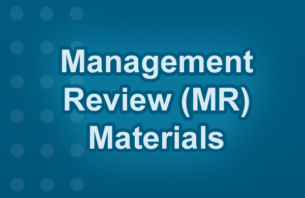 Management Review Materials