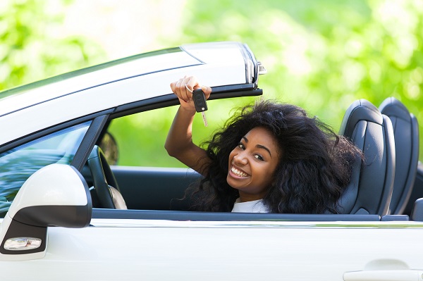 Teen with Key in Car