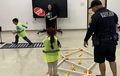 Children and police officers