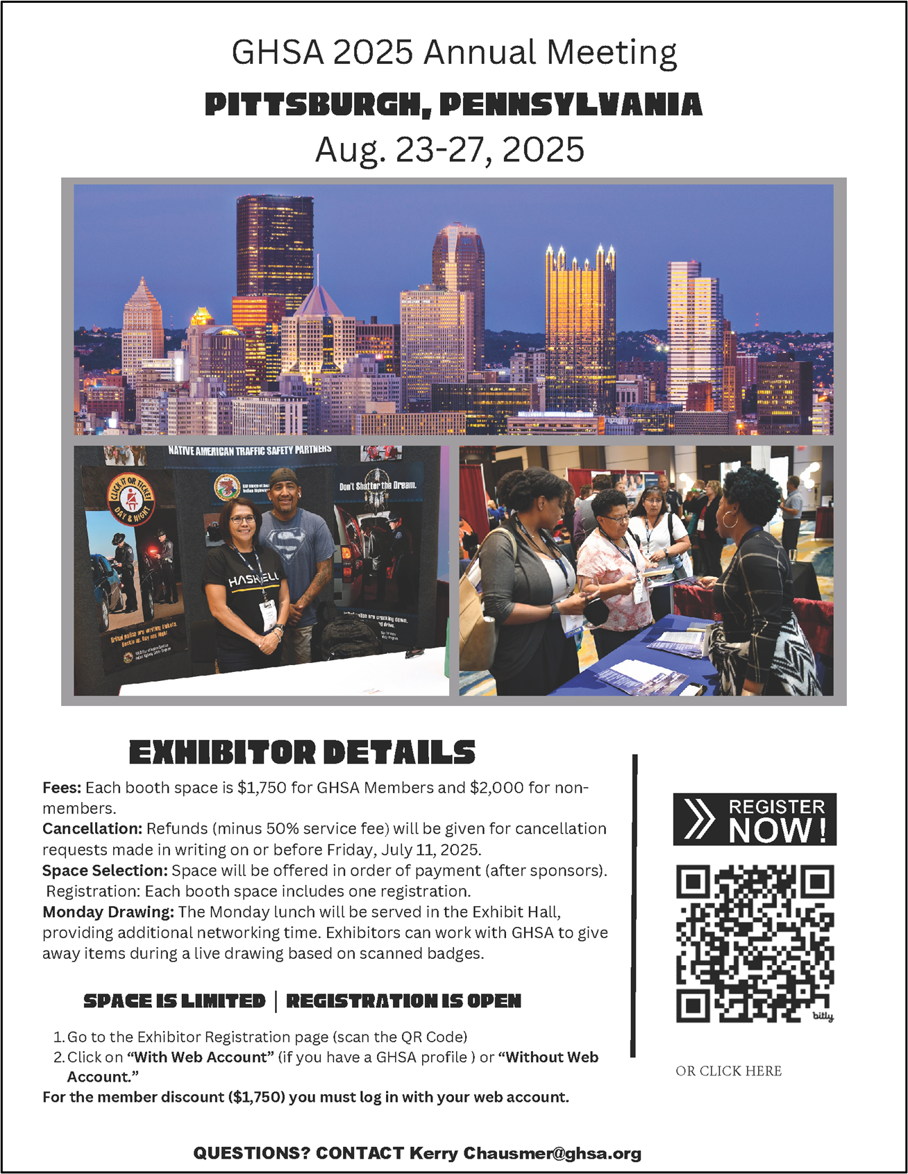 GHSA 2025 Exhibit Hall flyer