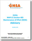 Maintenance of Effort Advisory cover
